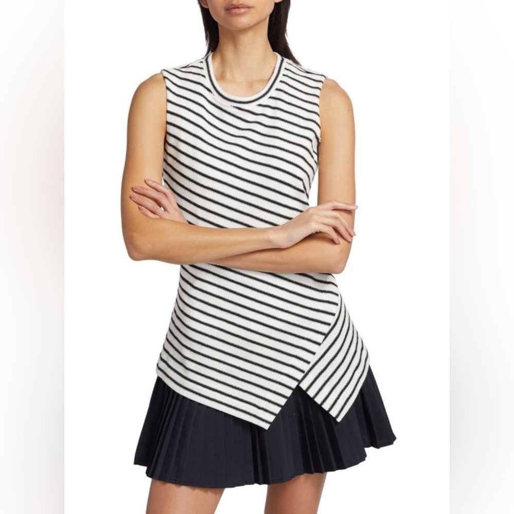 Tanya Taylor Regina Dress Black & Cream